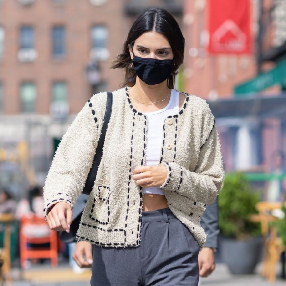 TheOpen Product Beige Cardigan (Kendall Jenner).